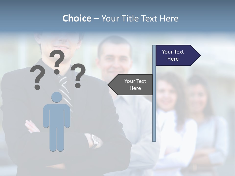 Satisfied Business Team Dedication PowerPoint Template