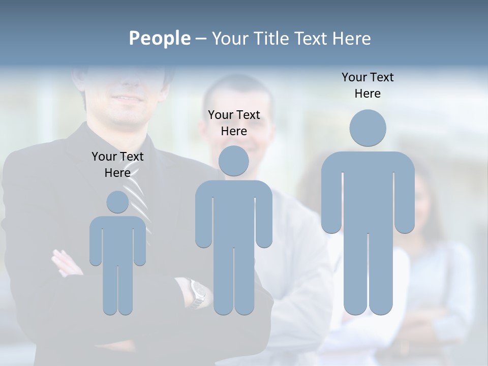 Satisfied Business Team Dedication PowerPoint Template