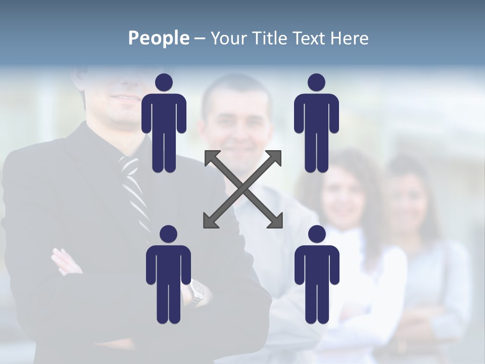 Satisfied Business Team Dedication PowerPoint Template