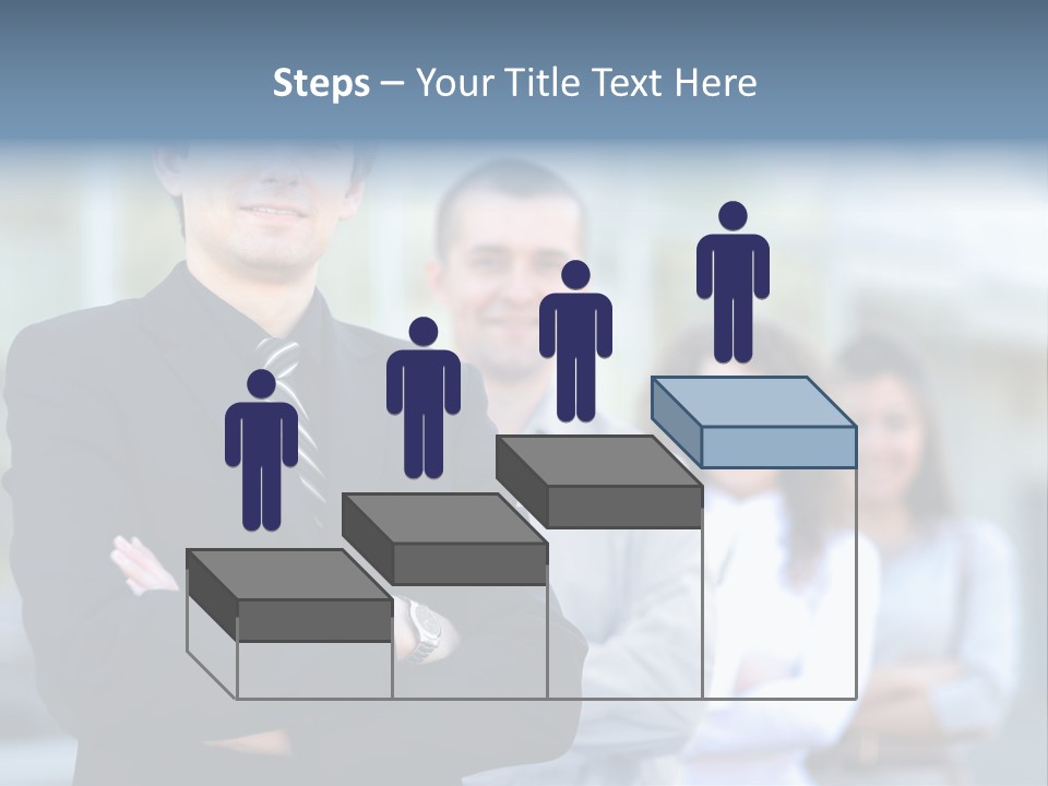 Satisfied Business Team Dedication PowerPoint Template