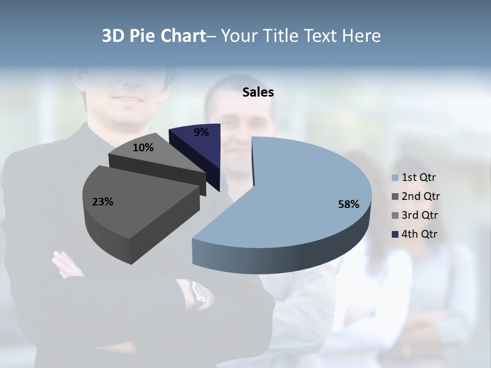 Satisfied Business Team Dedication PowerPoint Template