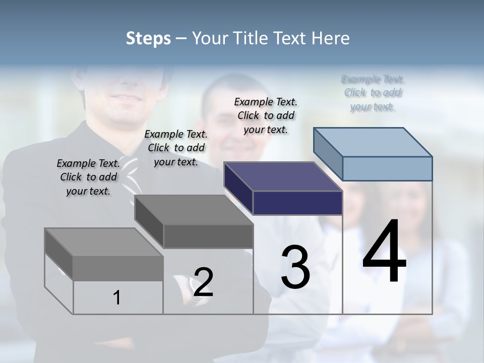 Satisfied Business Team Dedication PowerPoint Template