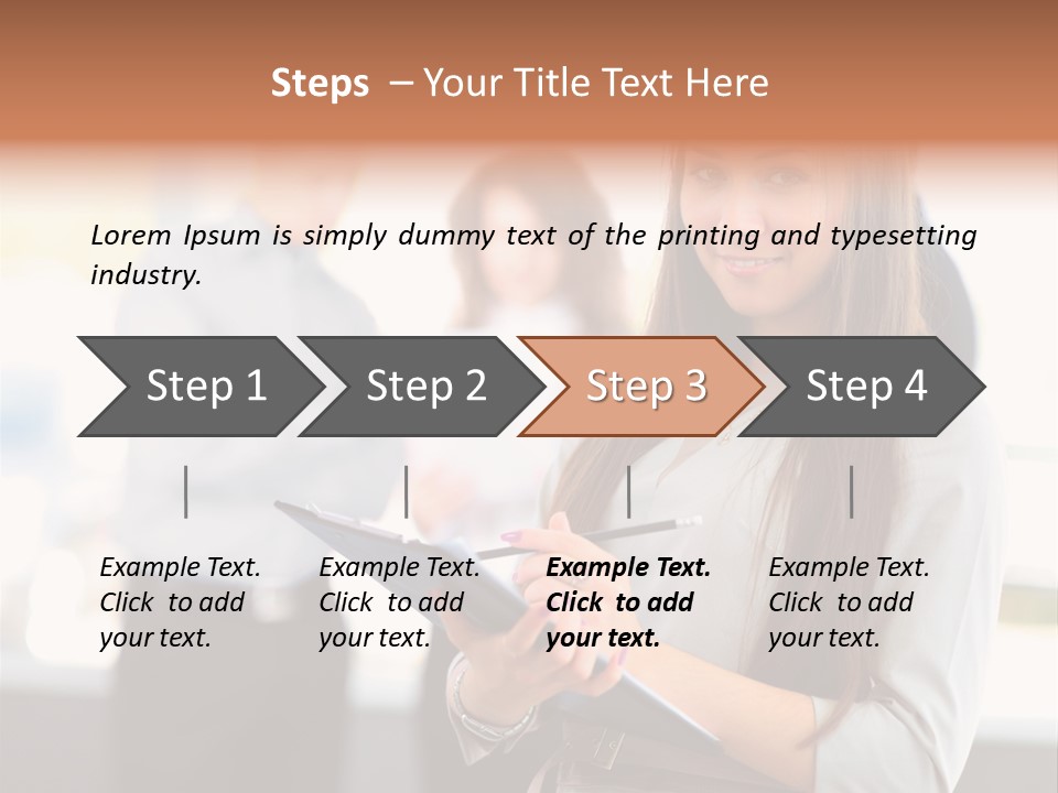 Success Caucasian Successful PowerPoint Template