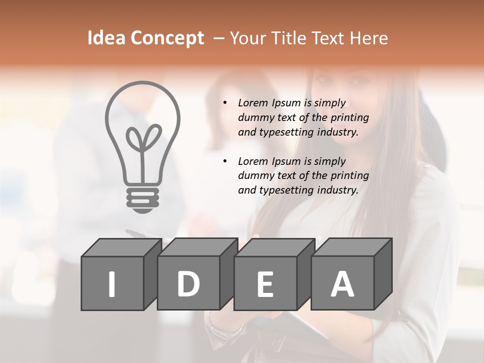 Success Caucasian Successful PowerPoint Template