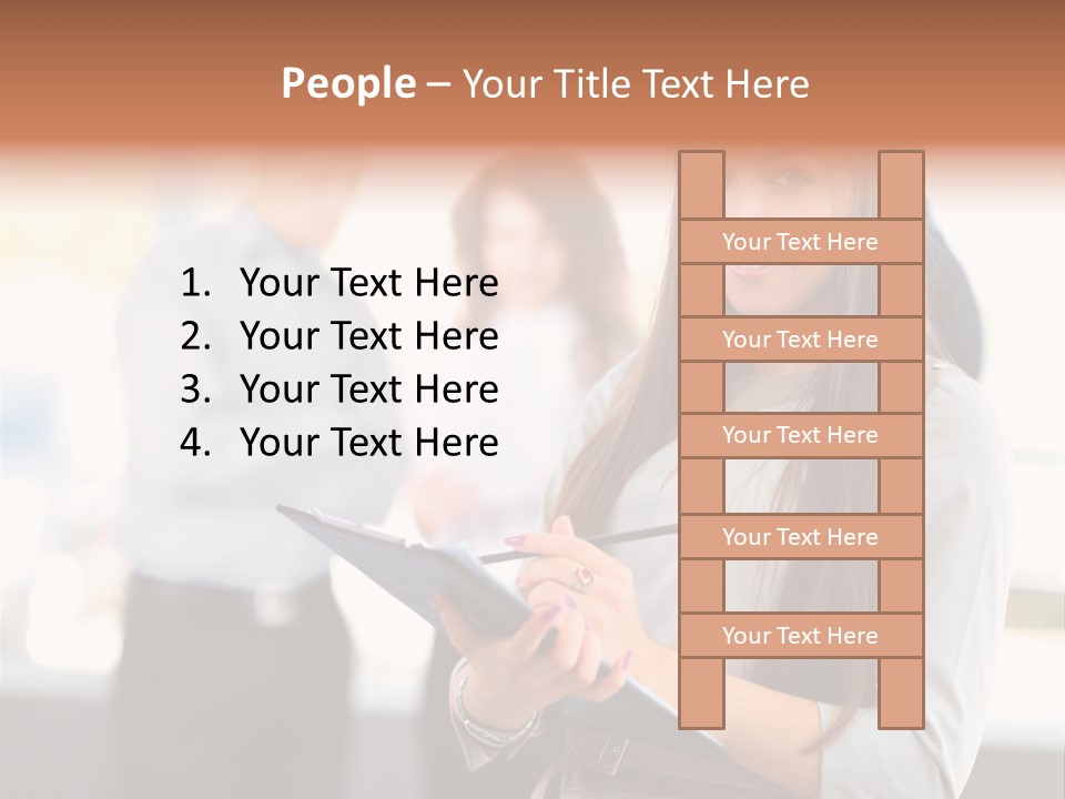 Success Caucasian Successful PowerPoint Template