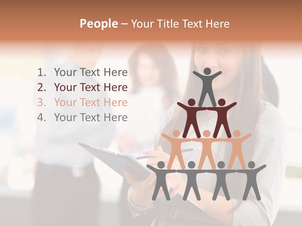 Success Caucasian Successful PowerPoint Template