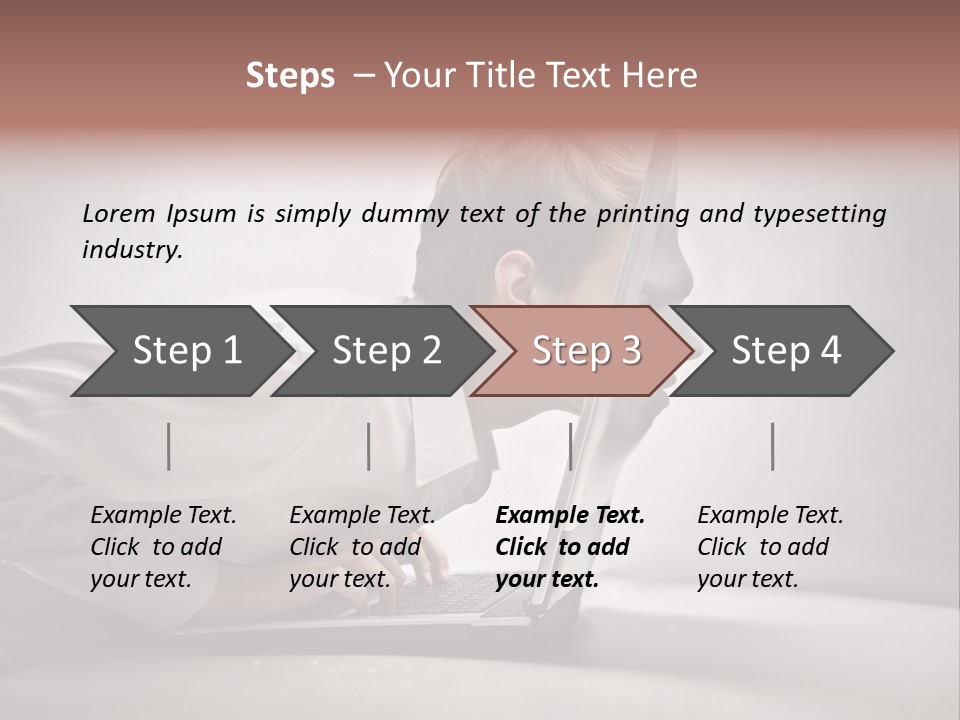 Guy Dimension Entrance PowerPoint Template