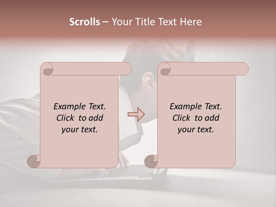 Guy Dimension Entrance PowerPoint Template