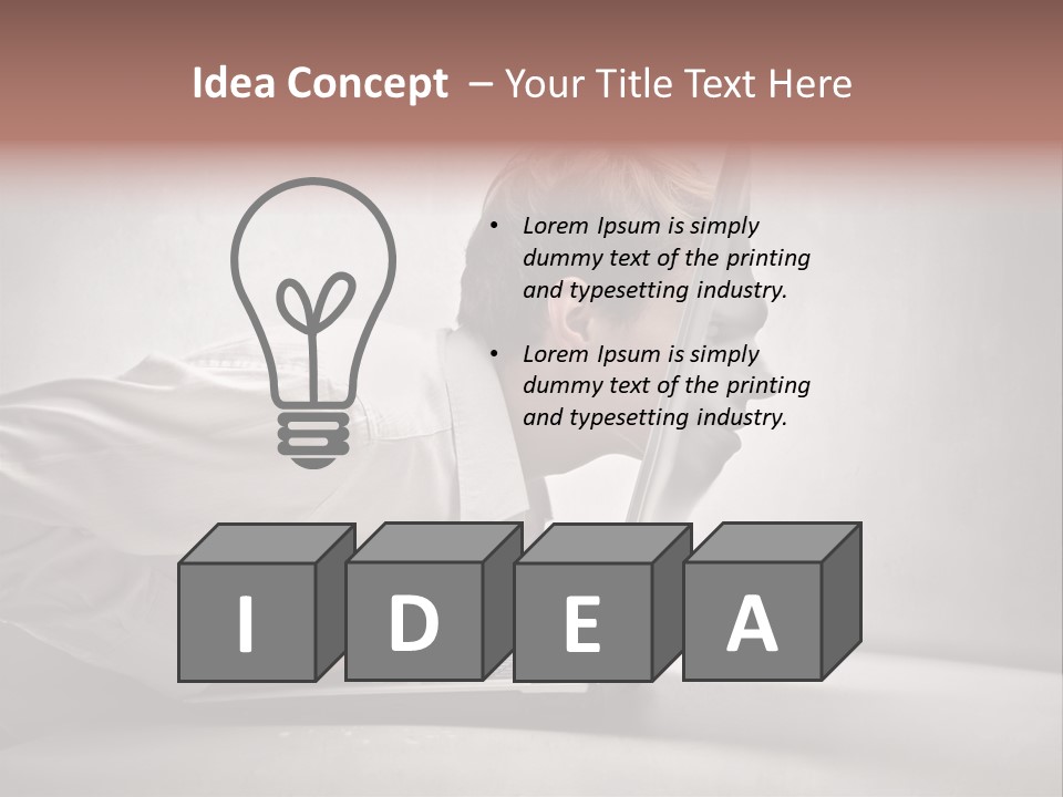 Guy Dimension Entrance PowerPoint Template