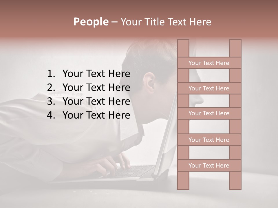 Guy Dimension Entrance PowerPoint Template