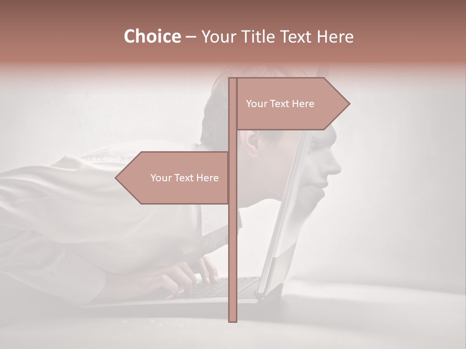 Guy Dimension Entrance PowerPoint Template