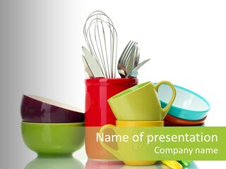 Container Dinner Cooking PowerPoint Template