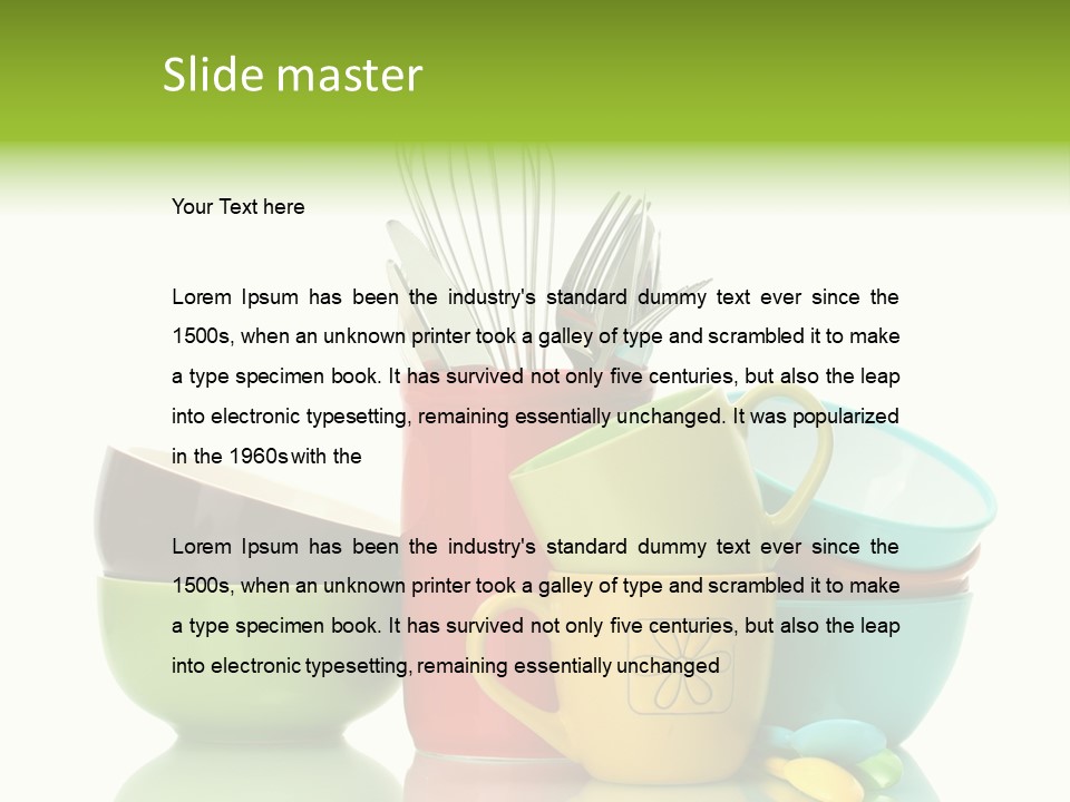 Container Dinner Cooking PowerPoint Template