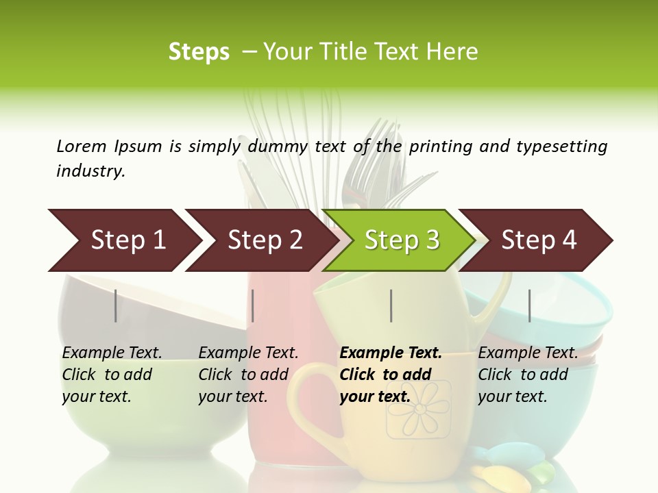 Container Dinner Cooking PowerPoint Template