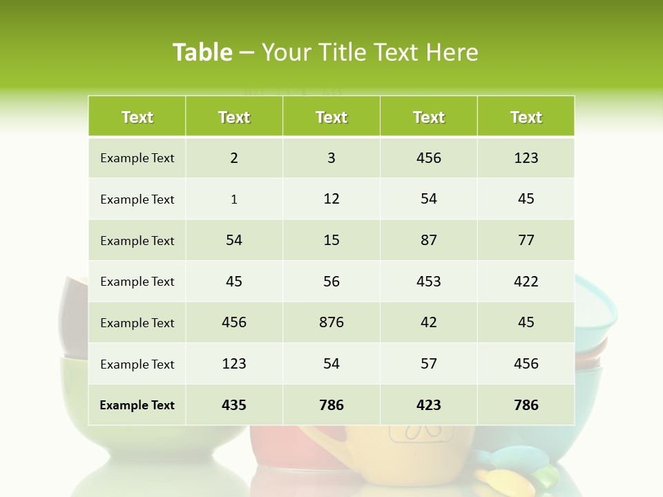 Container Dinner Cooking PowerPoint Template