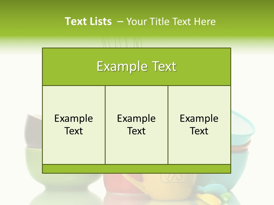 Container Dinner Cooking PowerPoint Template