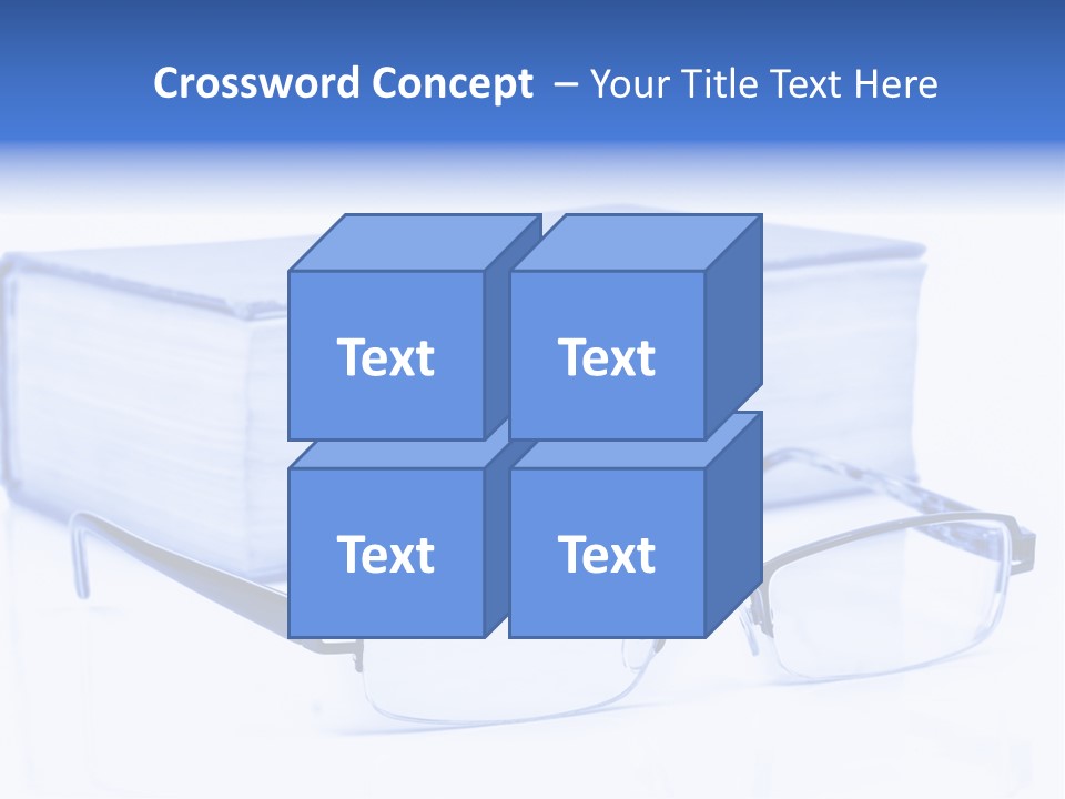 Close Spectacles Chinese PowerPoint Template