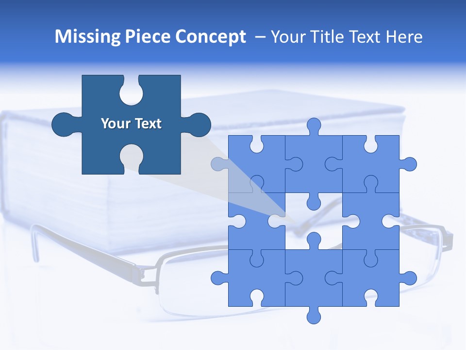 Close Spectacles Chinese PowerPoint Template