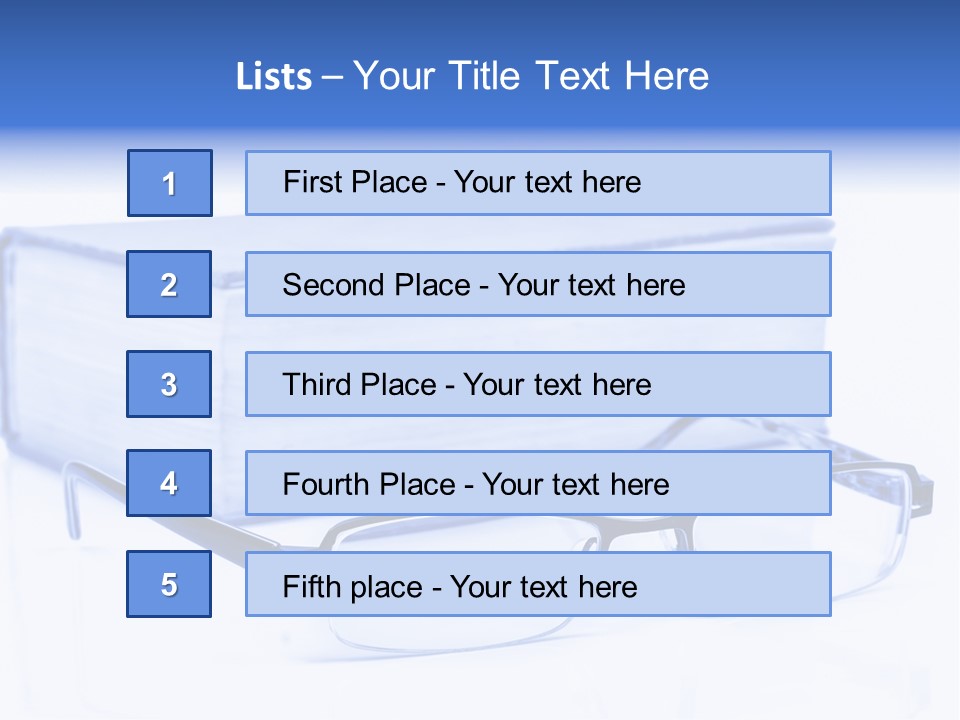 Close Spectacles Chinese PowerPoint Template