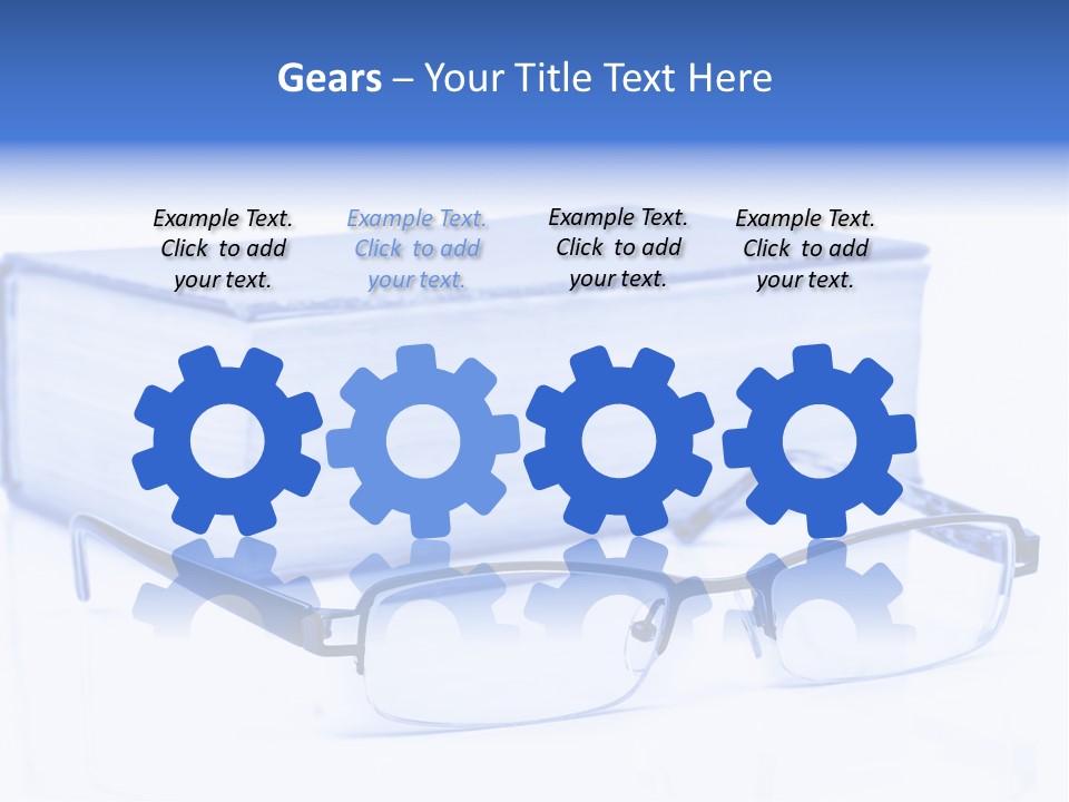 Close Spectacles Chinese PowerPoint Template