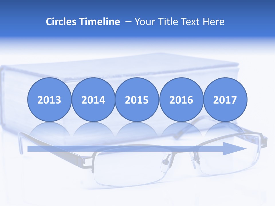 Close Spectacles Chinese PowerPoint Template