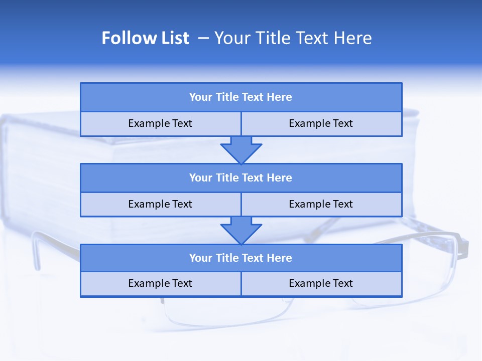 Close Spectacles Chinese PowerPoint Template