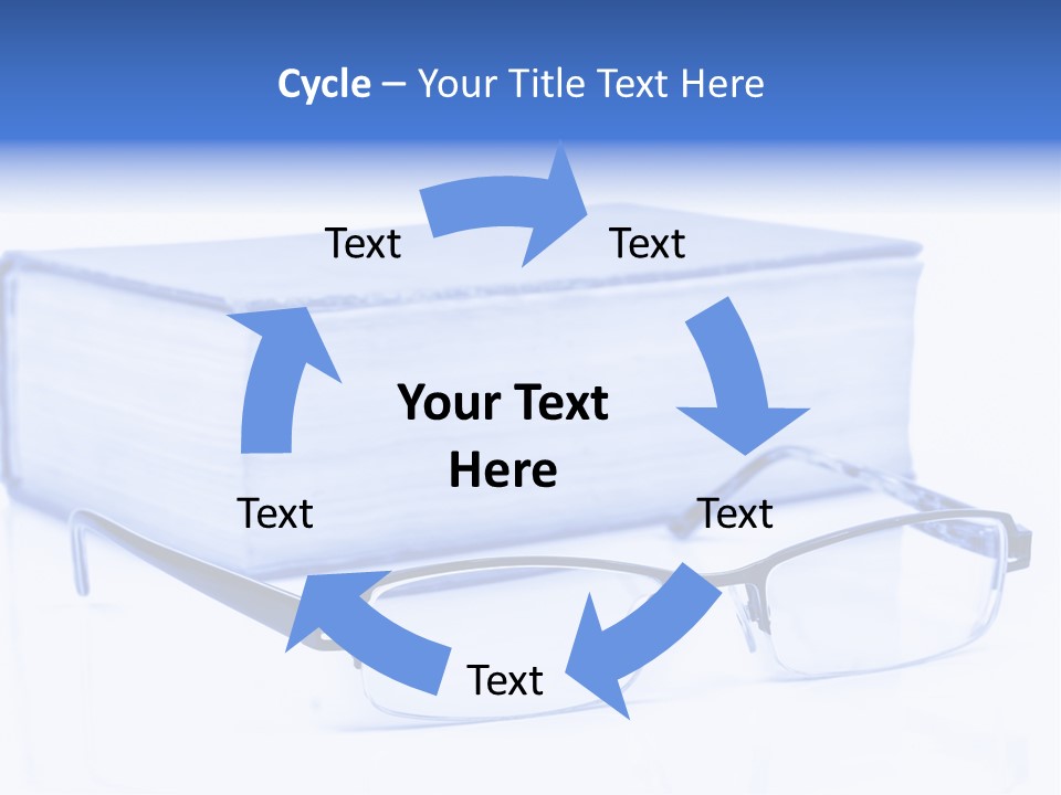 Close Spectacles Chinese PowerPoint Template