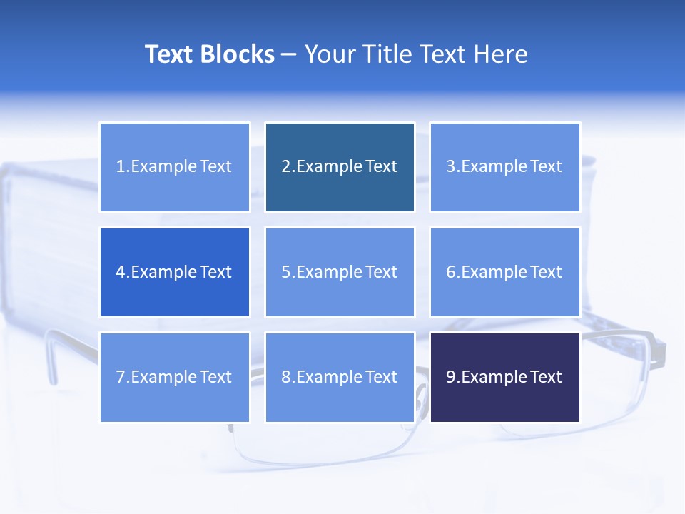 Close Spectacles Chinese PowerPoint Template