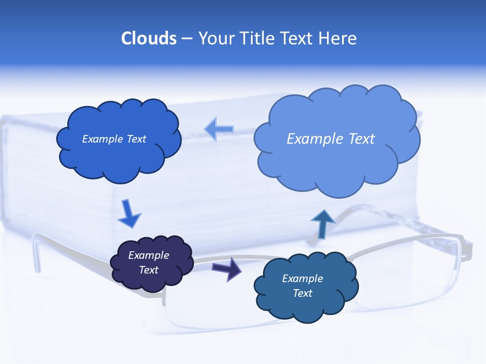 Close Spectacles Chinese PowerPoint Template