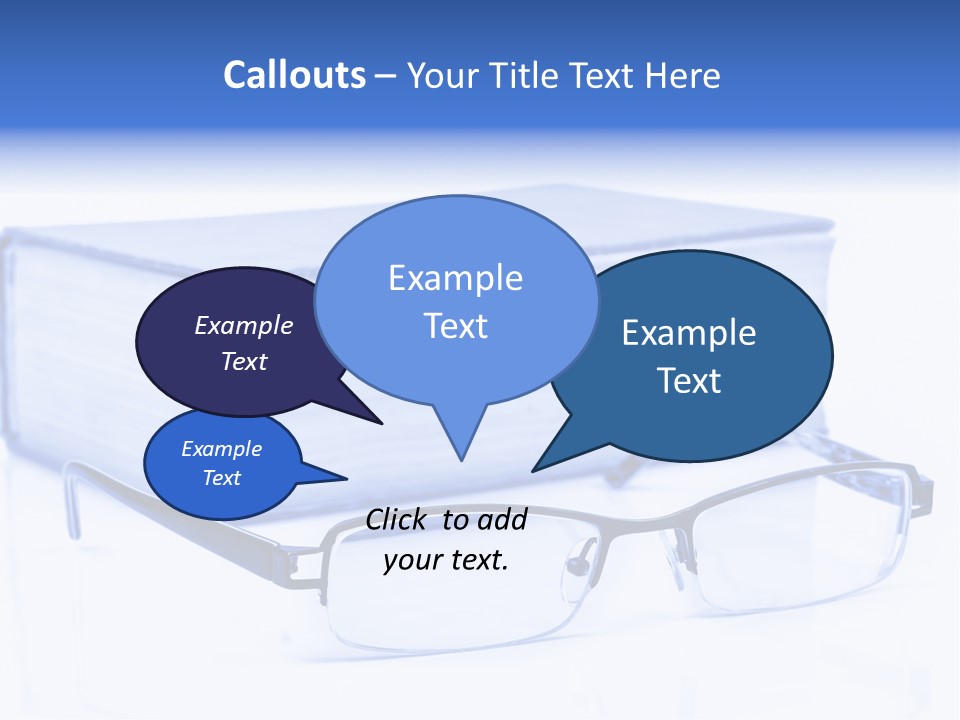 Close Spectacles Chinese PowerPoint Template