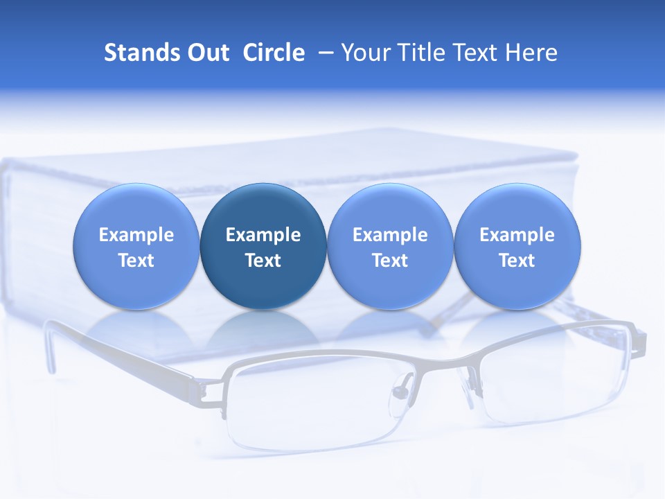 Close Spectacles Chinese PowerPoint Template
