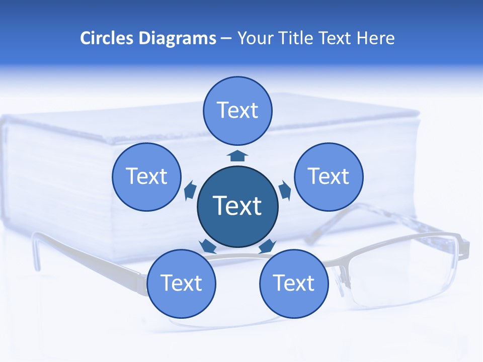 Close Spectacles Chinese PowerPoint Template