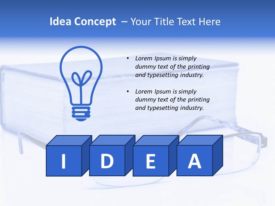 Close Spectacles Chinese PowerPoint Template