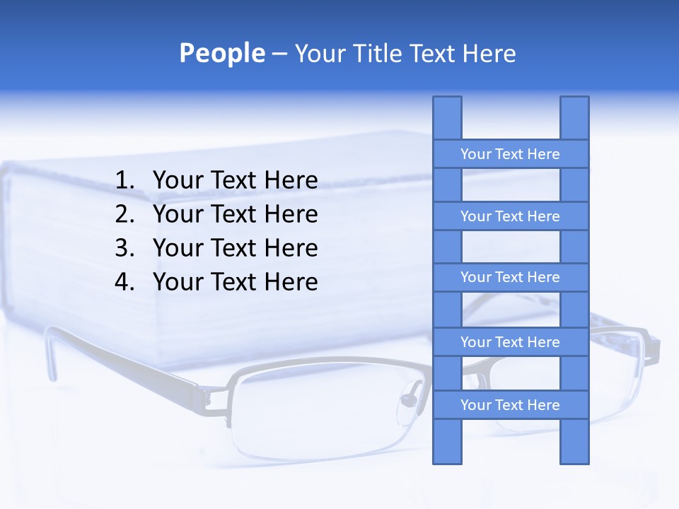 Close Spectacles Chinese PowerPoint Template