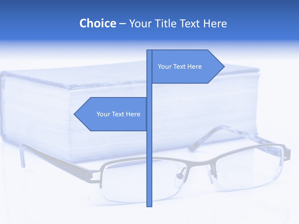 Close Spectacles Chinese PowerPoint Template