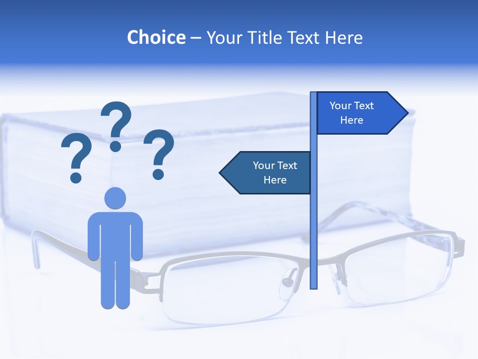 Close Spectacles Chinese PowerPoint Template