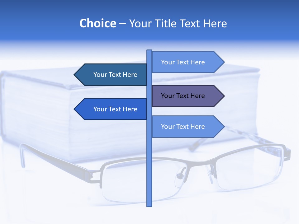 Close Spectacles Chinese PowerPoint Template