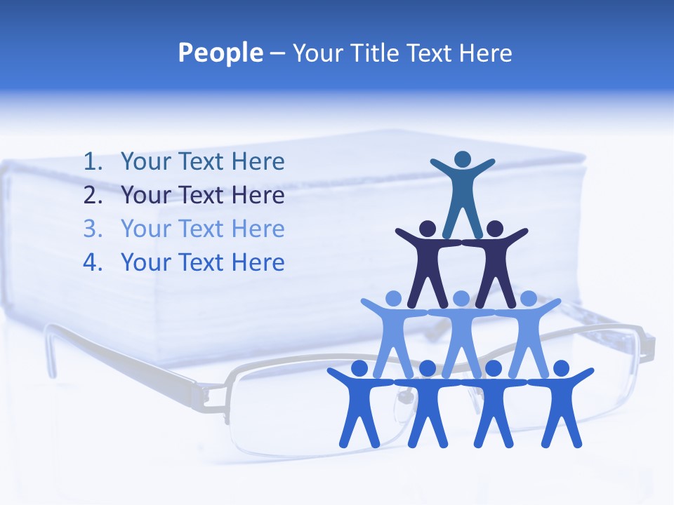 Close Spectacles Chinese PowerPoint Template