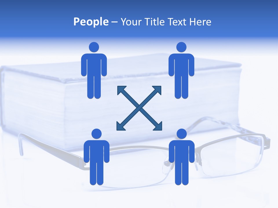 Close Spectacles Chinese PowerPoint Template