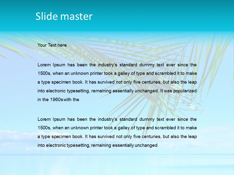 Ocean Fantasy Hawaii PowerPoint Template