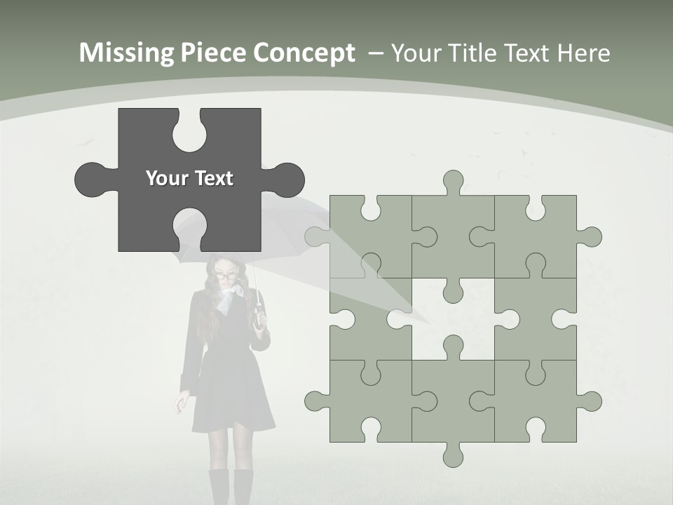 People Lady Sad PowerPoint Template