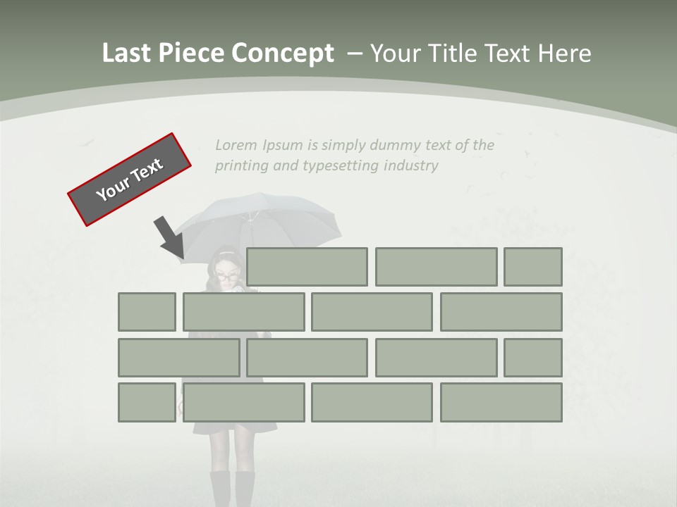 People Lady Sad PowerPoint Template