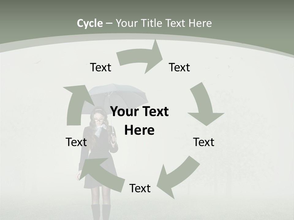 People Lady Sad PowerPoint Template