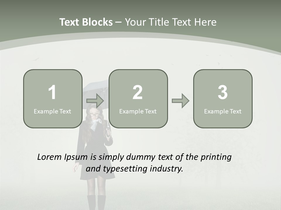 People Lady Sad PowerPoint Template