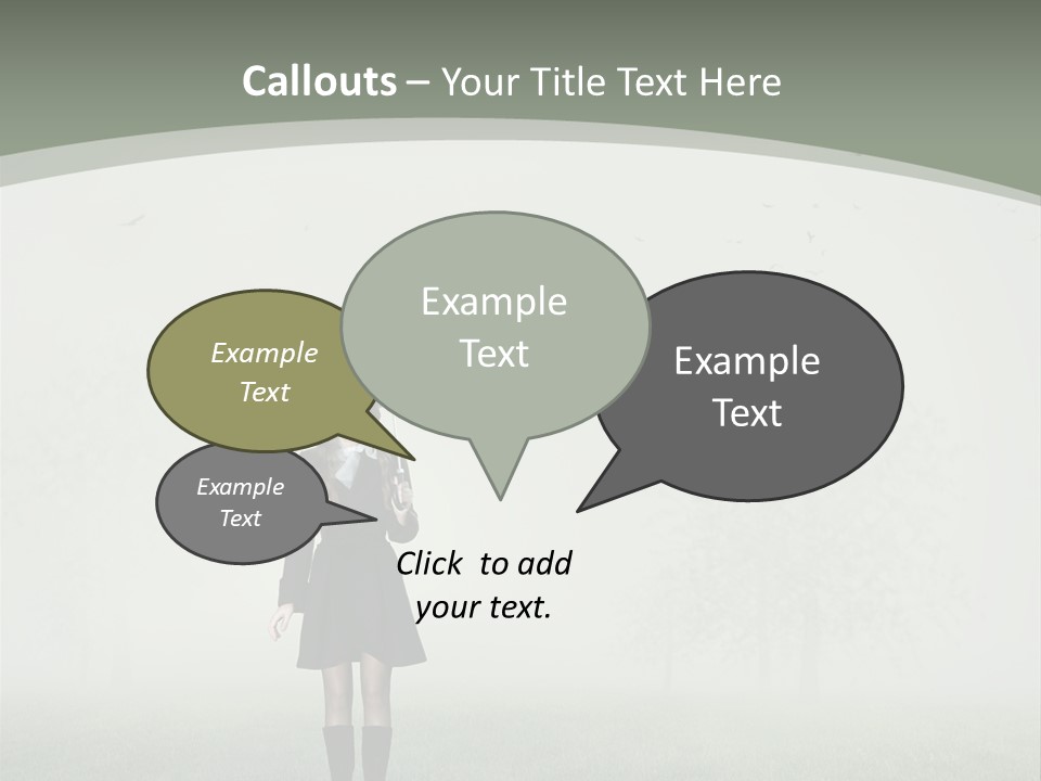 People Lady Sad PowerPoint Template