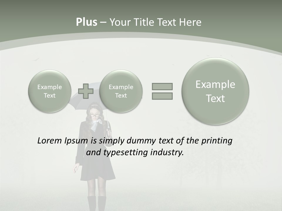 People Lady Sad PowerPoint Template