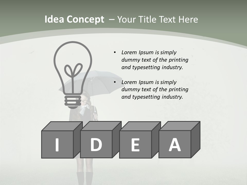 People Lady Sad PowerPoint Template