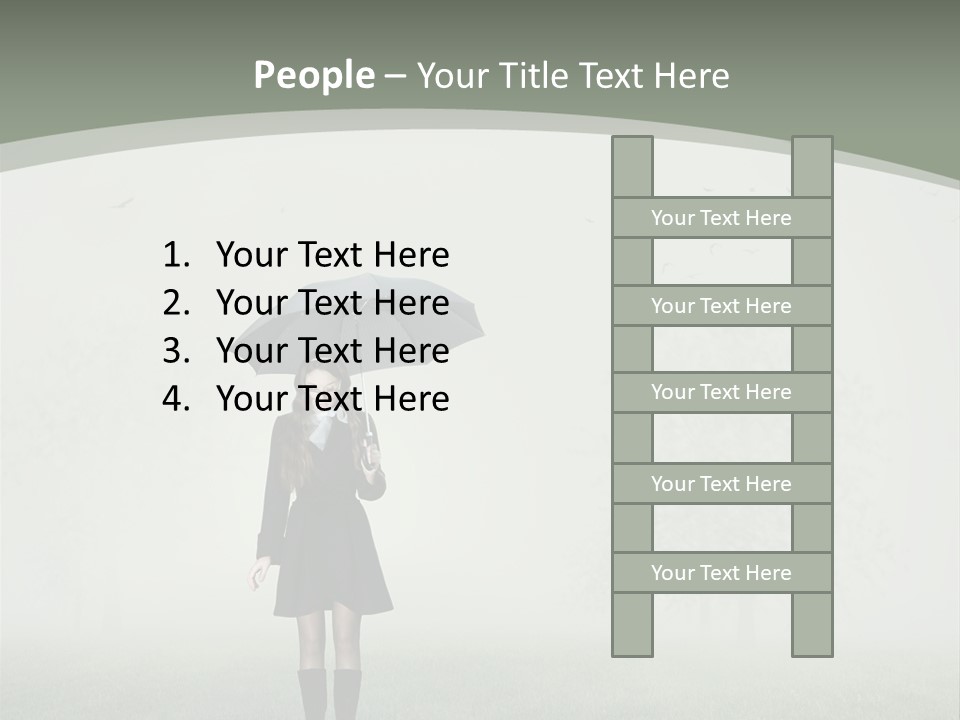 People Lady Sad PowerPoint Template