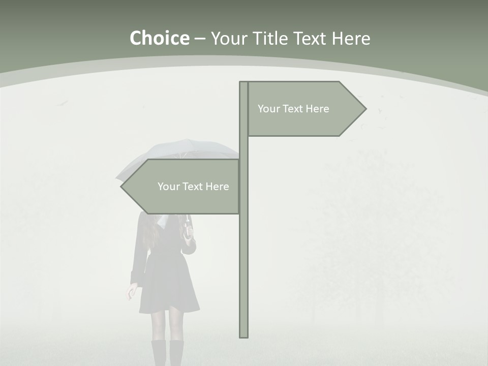 People Lady Sad PowerPoint Template