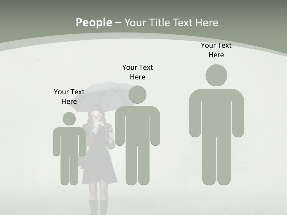 People Lady Sad PowerPoint Template